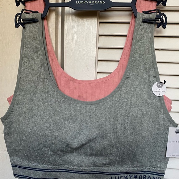 Lucky Brand ribbed seamless comfort lounge bras - Picture 8 of 8